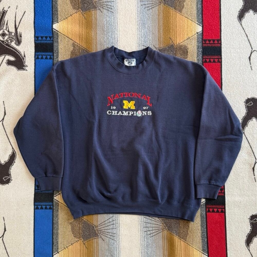 Vintage University Of Michigan Wolverines 1997 Rose Bowl Sweatshirt Size 2XL
